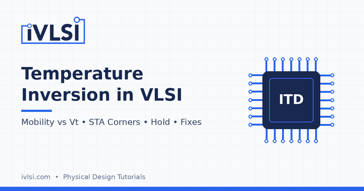 Temperature Inversion in VLSI: Causes, STA Corners and Fixes